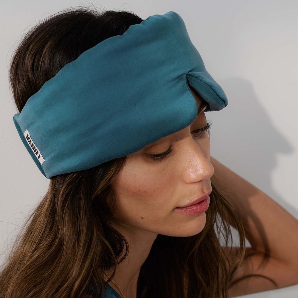 Lunya Washable Silk Sleep Mask Size SPiquant Teal / S